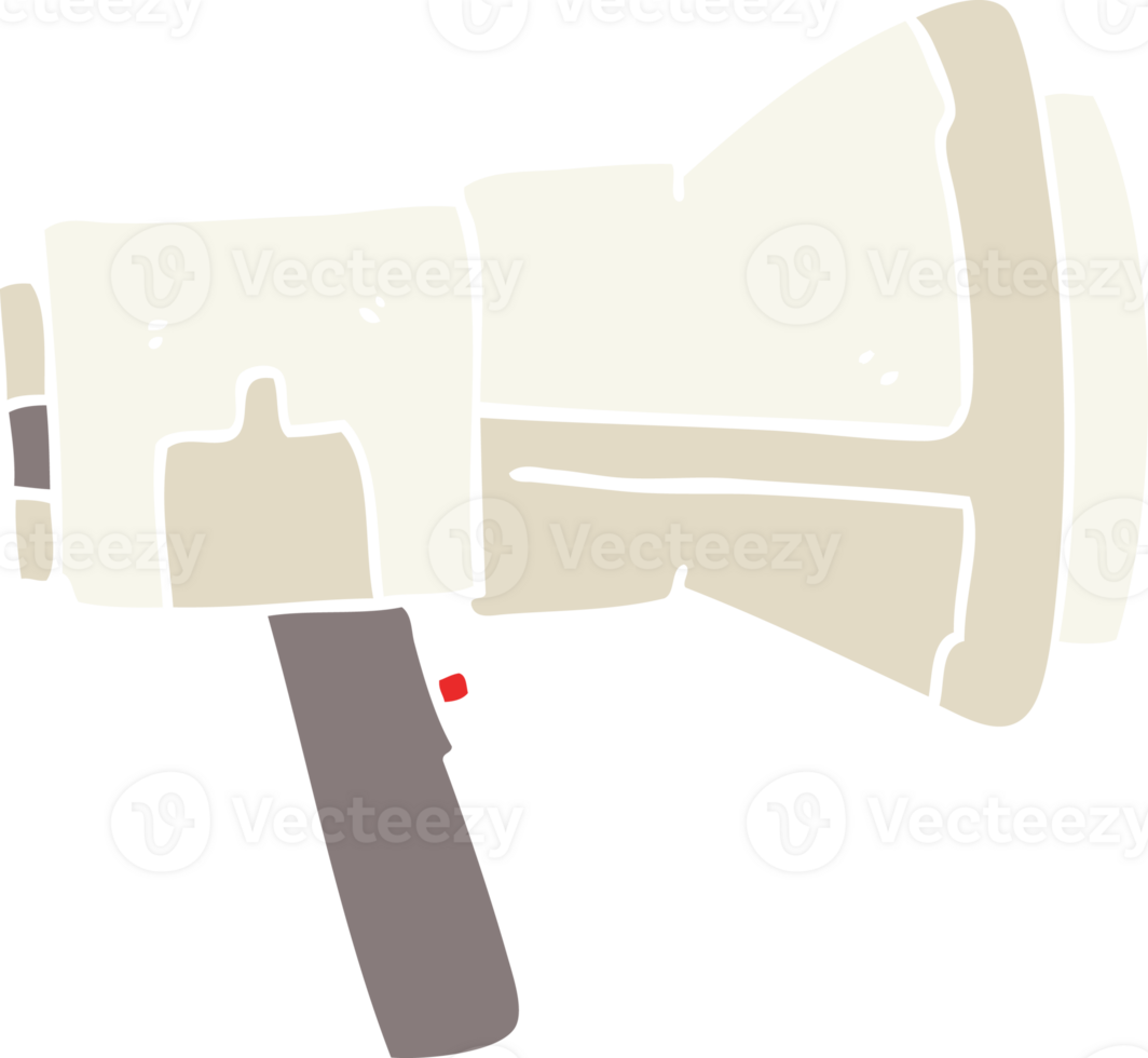 flat color illustration of megaphone png