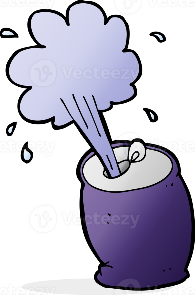 cartoon fizzing soda can png