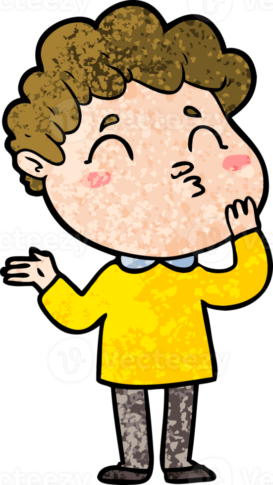 cartoon man pouting png