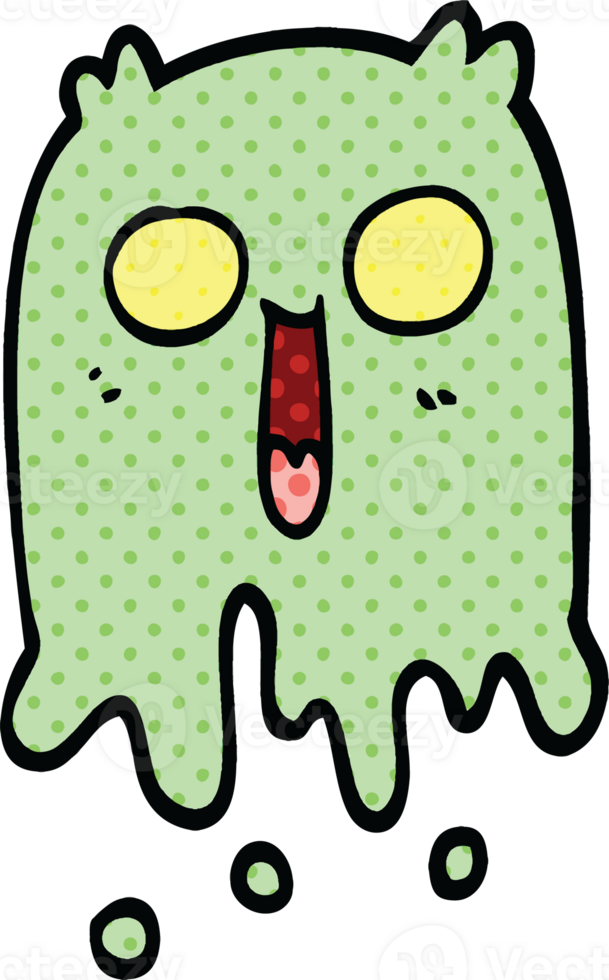 comic book style cartoon spooky ghost png