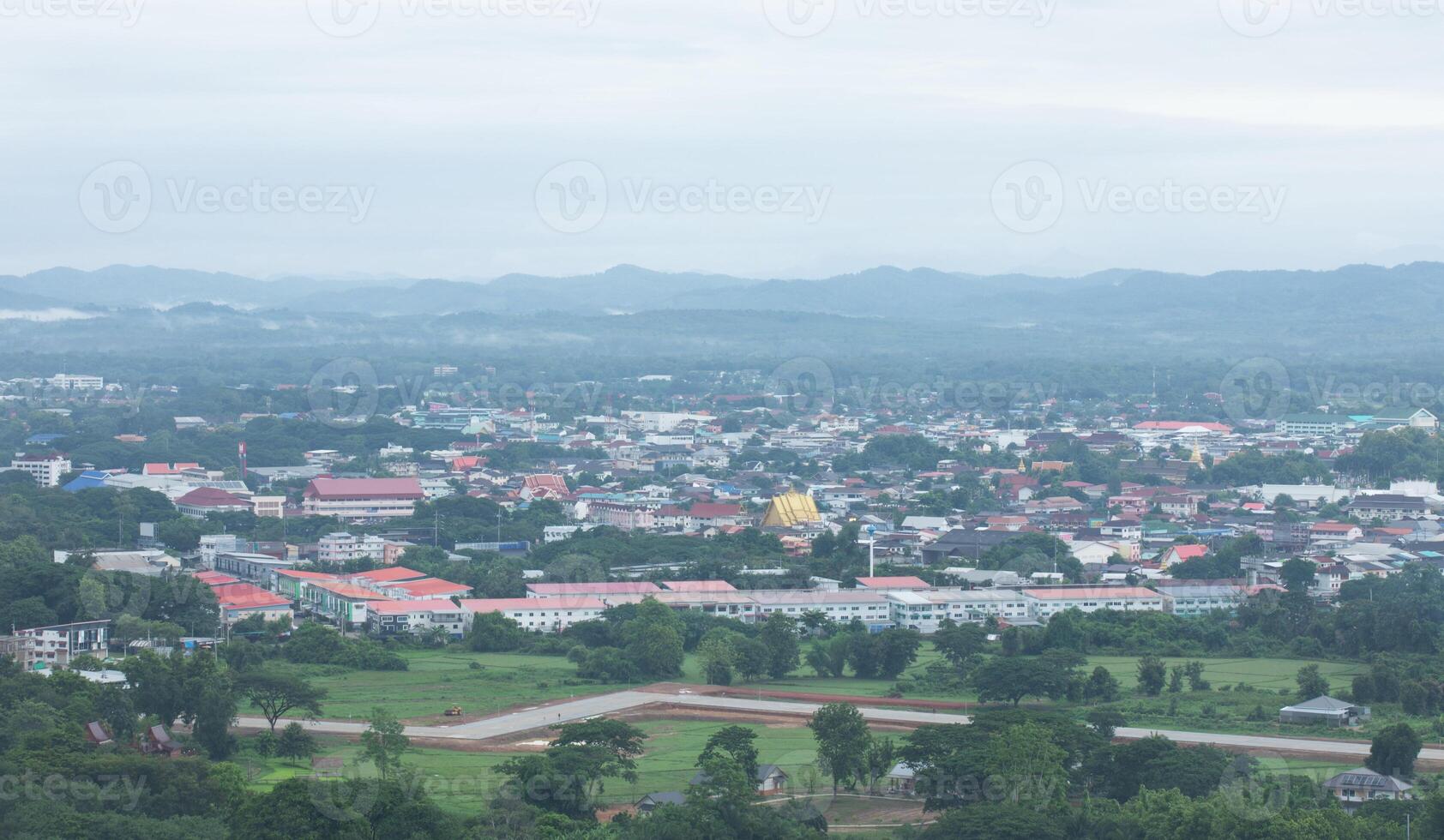 Cityscape of Nan Province, northern of Thailand. photo