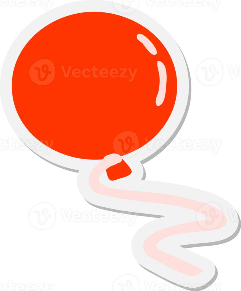 cartoon balloon floating sticker png