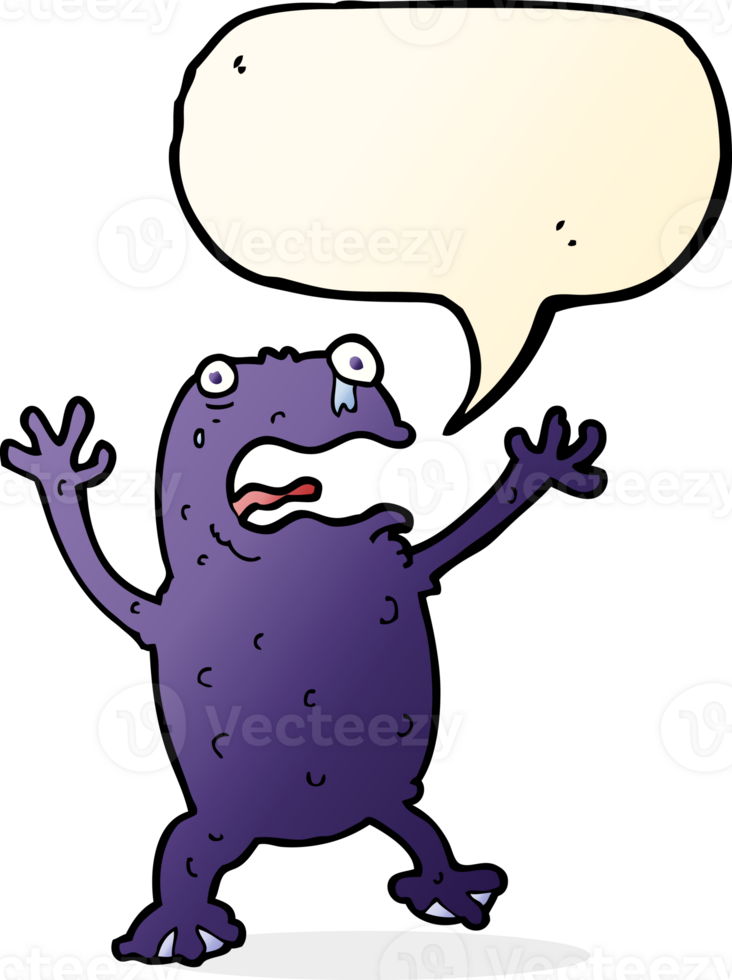 cartoon poisonous frog with speech bubble png
