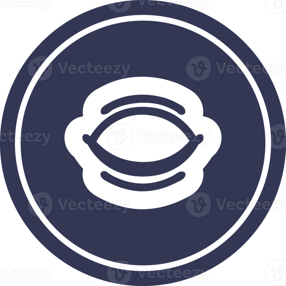 closed eye circular icon symbol png