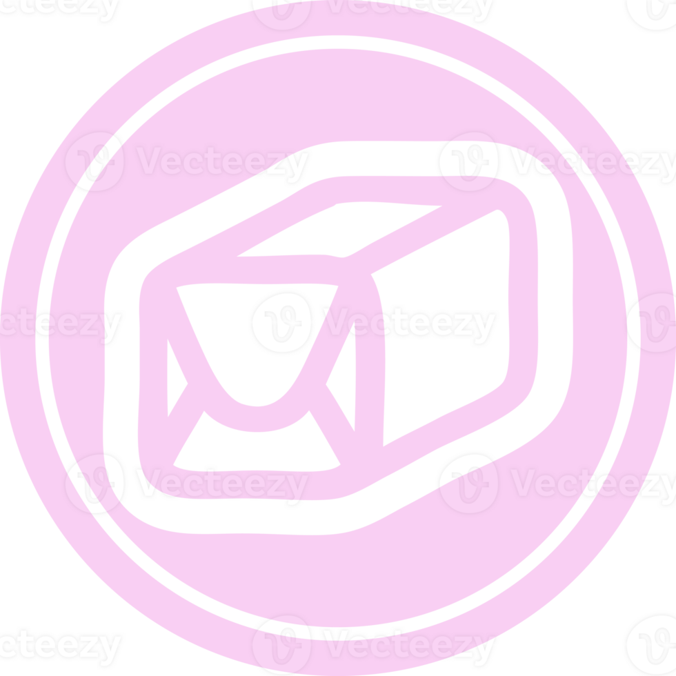 wrapped parcel circular icon symbol png
