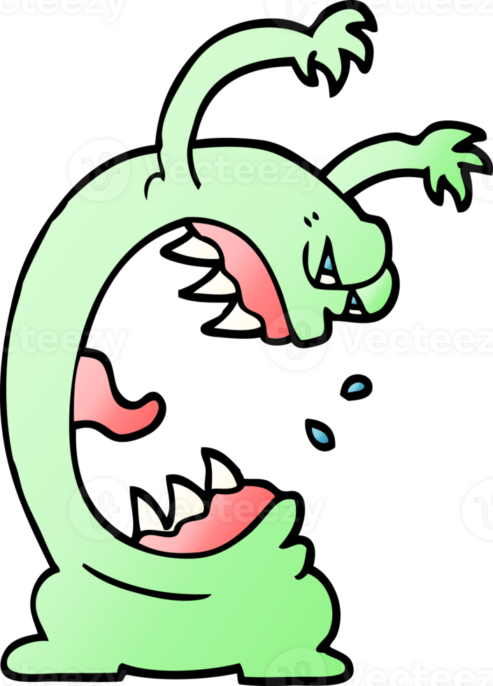 gradient illustration cartoon monster png
