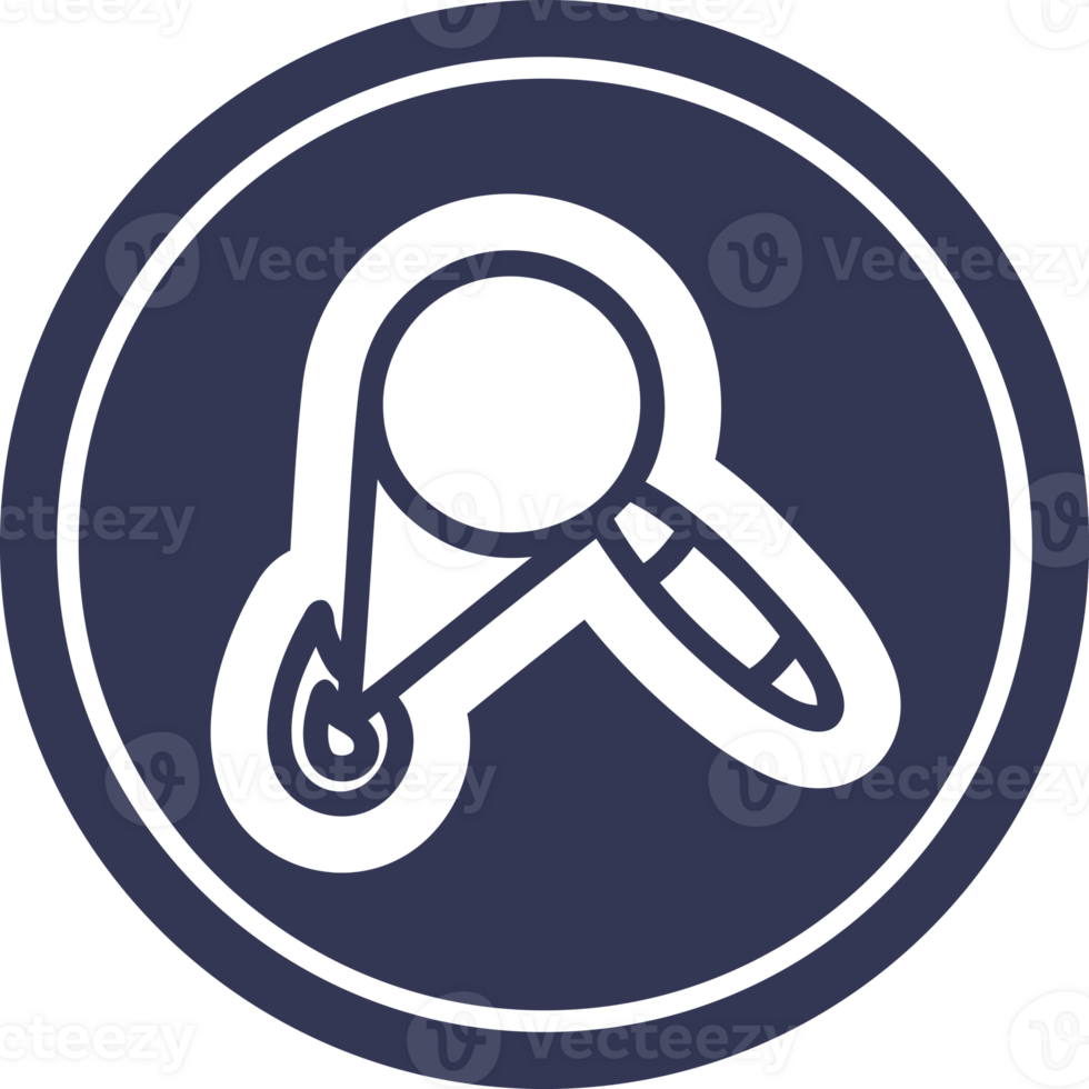 magnifying glass burning circular icon symbol png