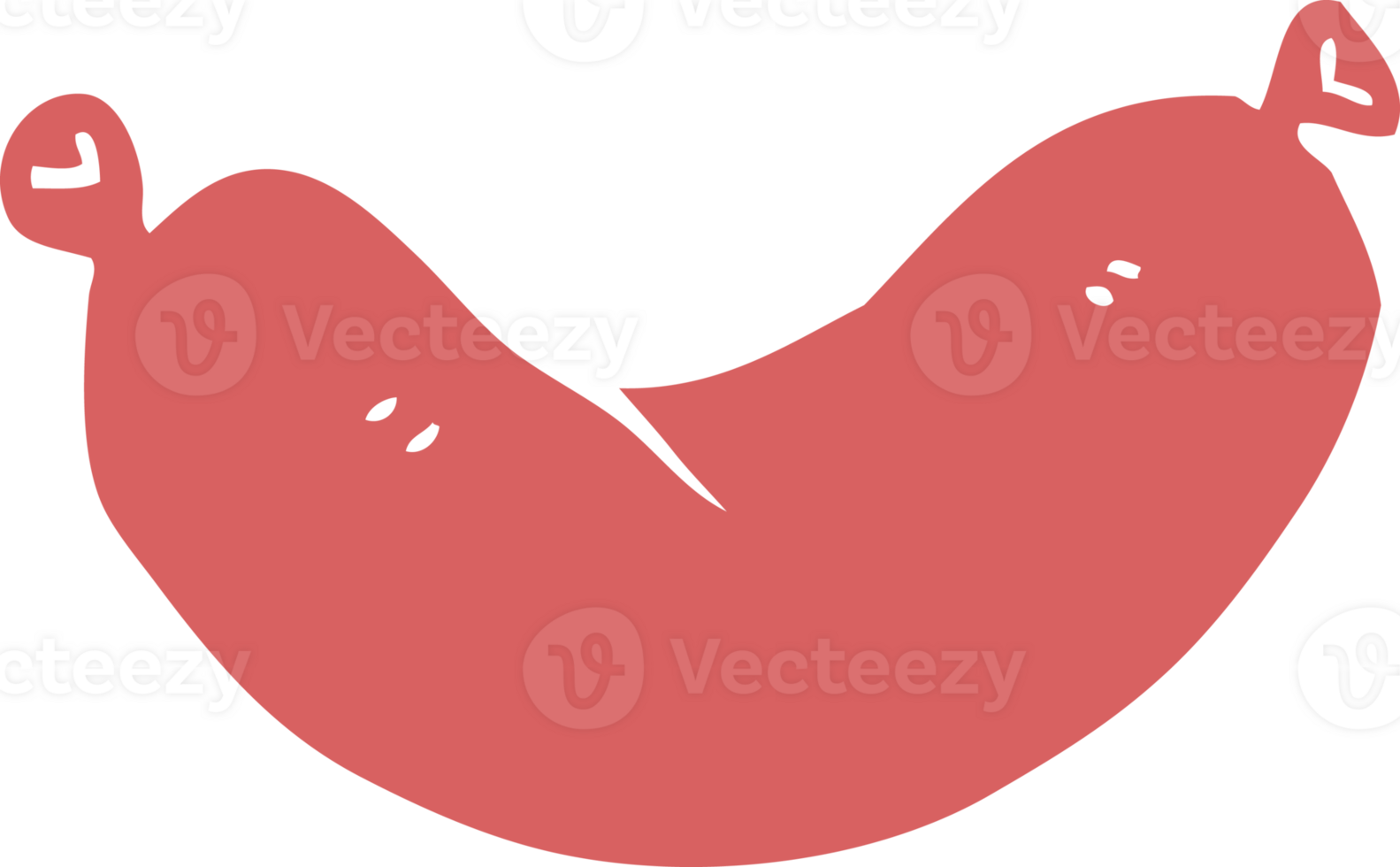 cartoon doodle sausage png