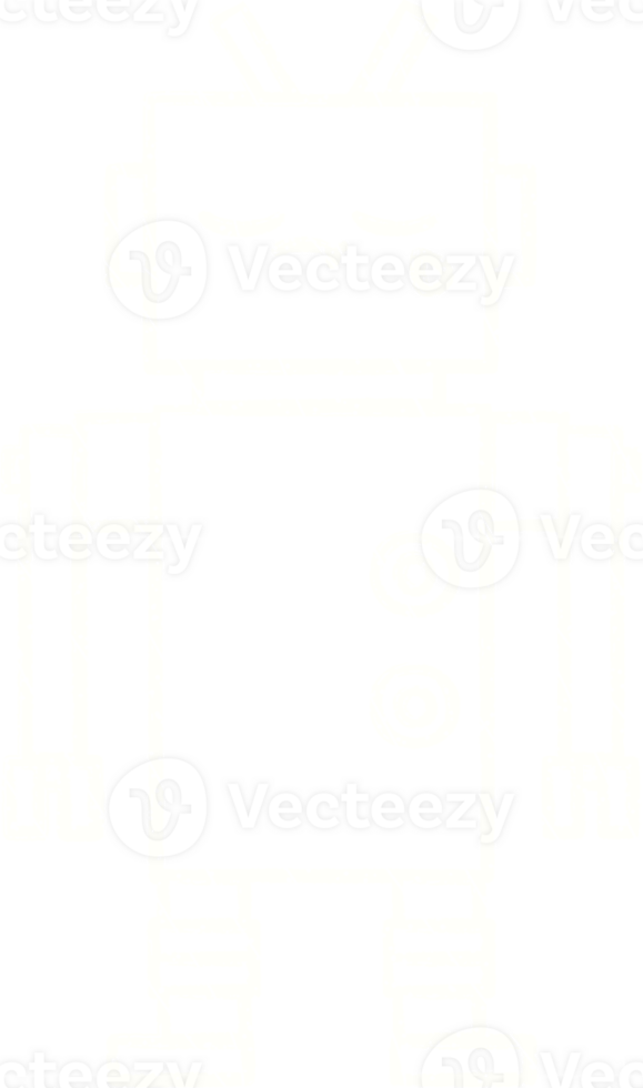 Crazy Robot Chalk Drawing png