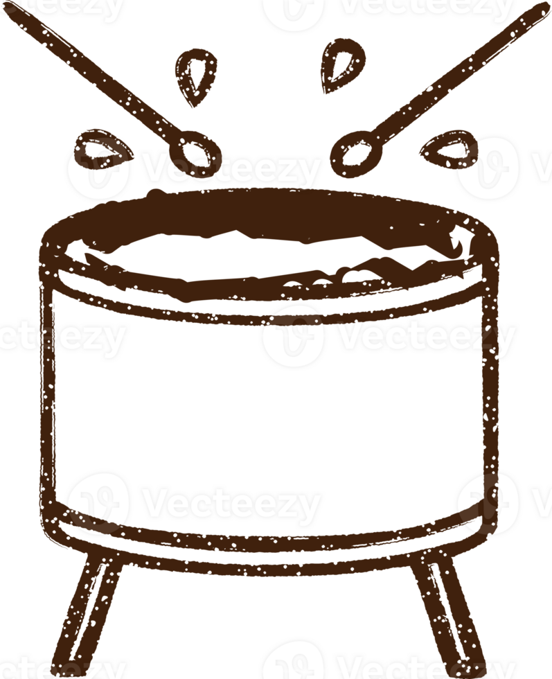 Drum Charcoal Drawing png