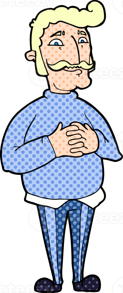 homme moustache dessin animé png