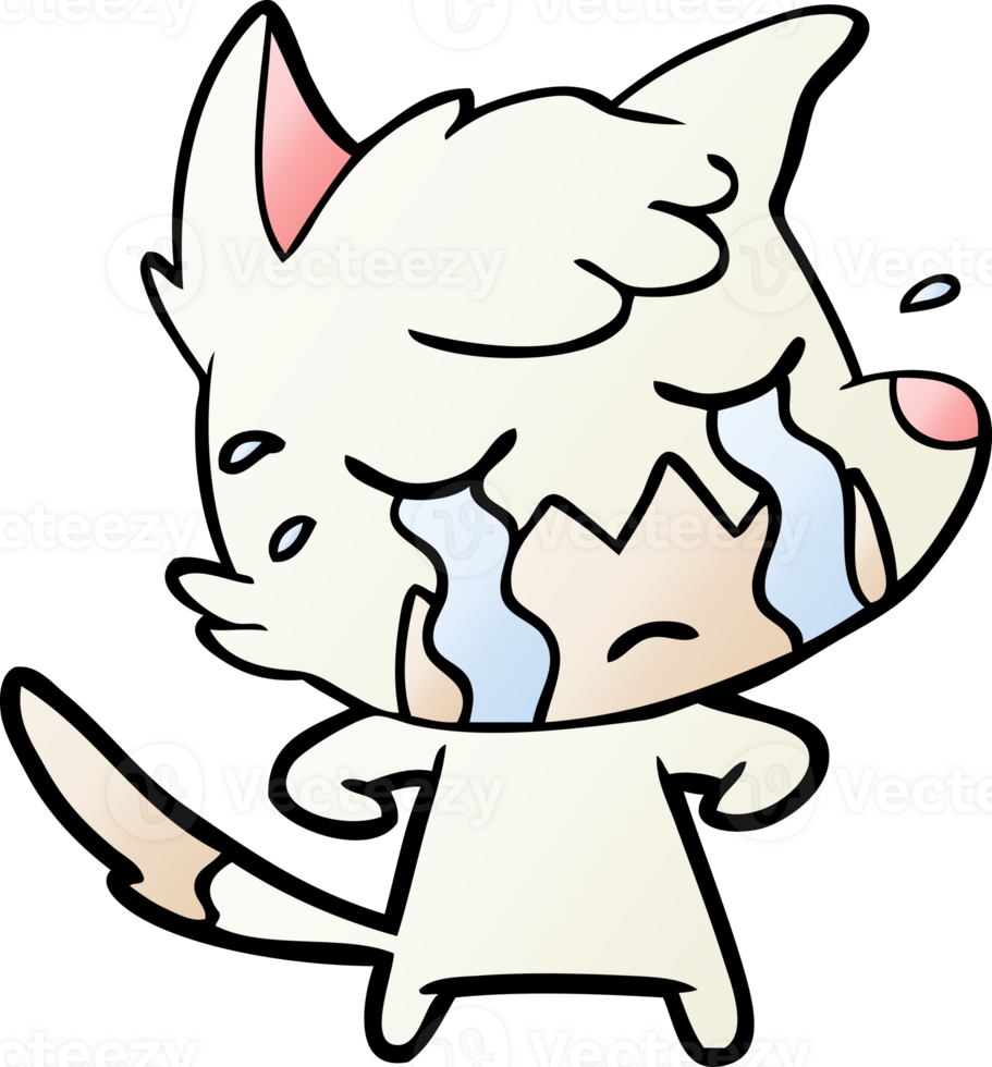 crying fox cartoon png