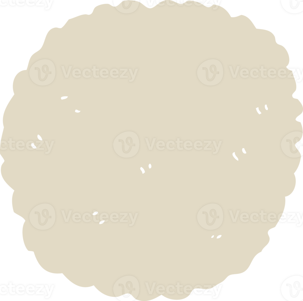 flat color style cartoon biscuit png