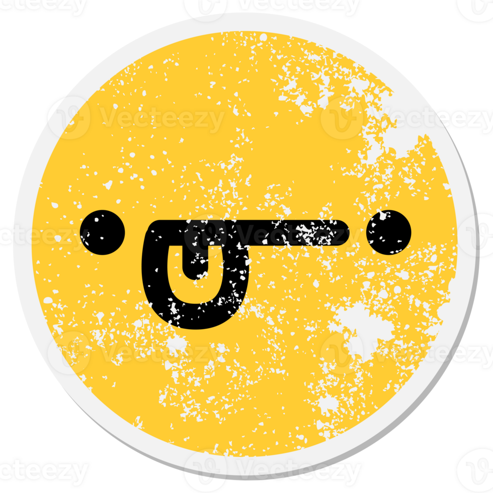 simple confused face circle png