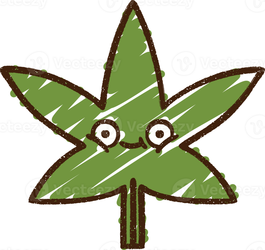 Leaf Chalk Drawing png