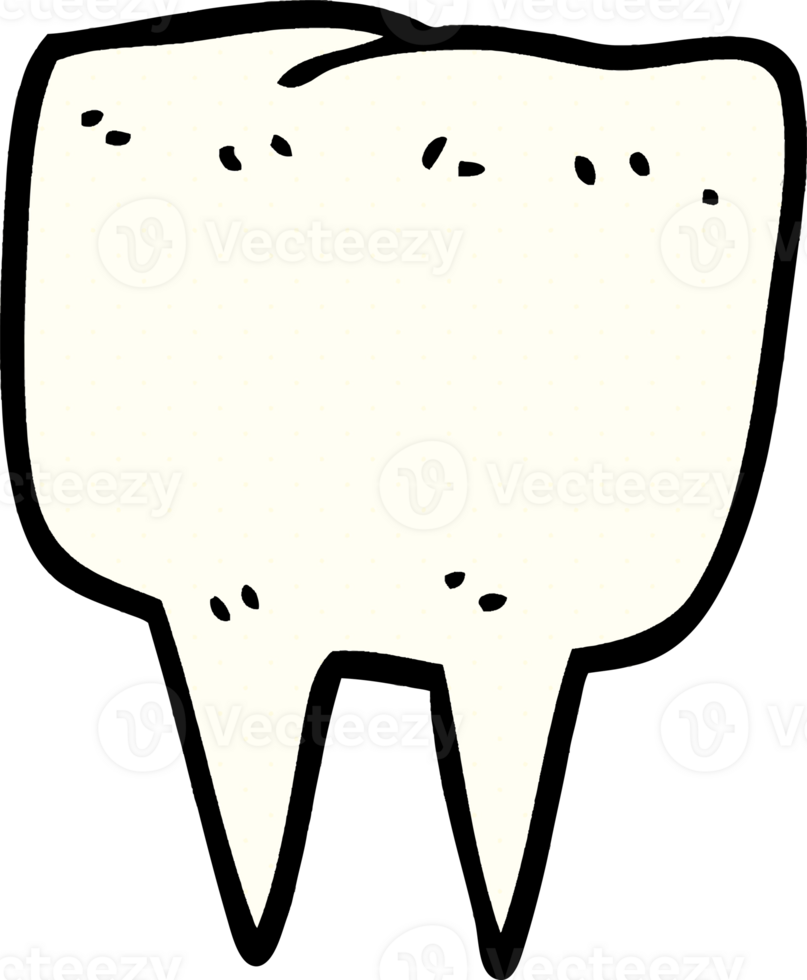 cartoon doodle tooth png