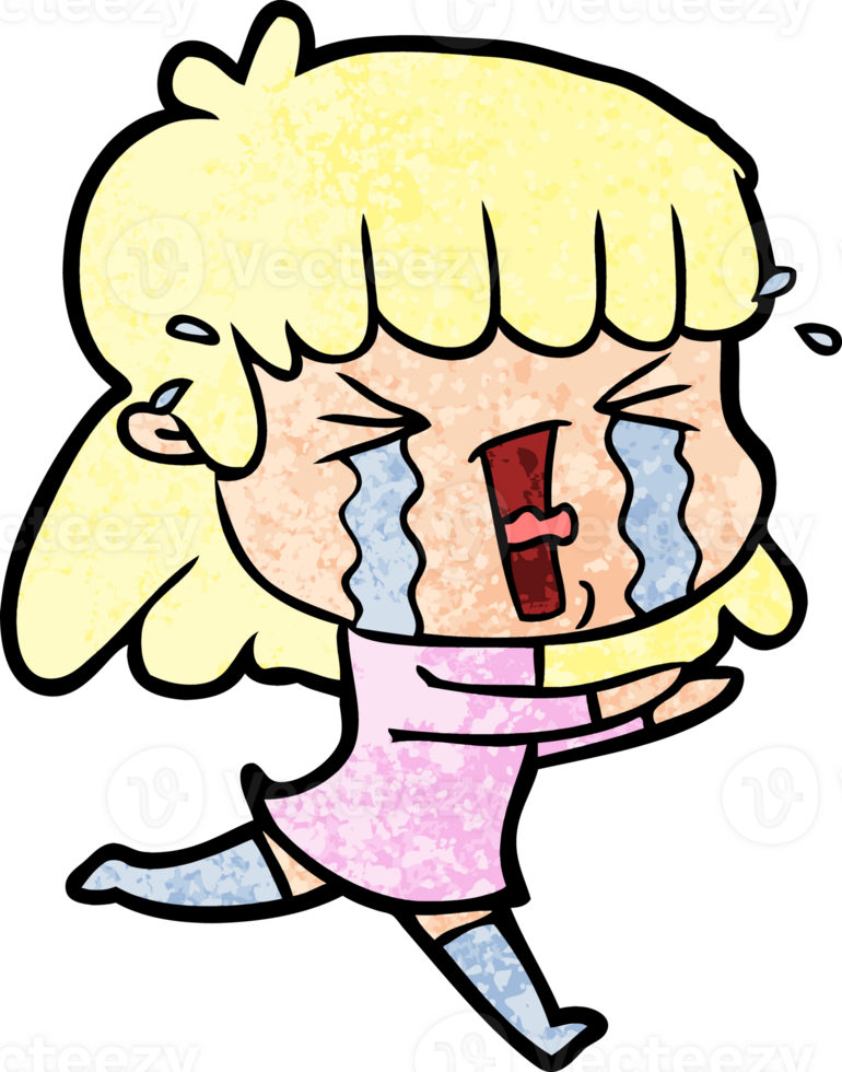 cartoon woman in tears png