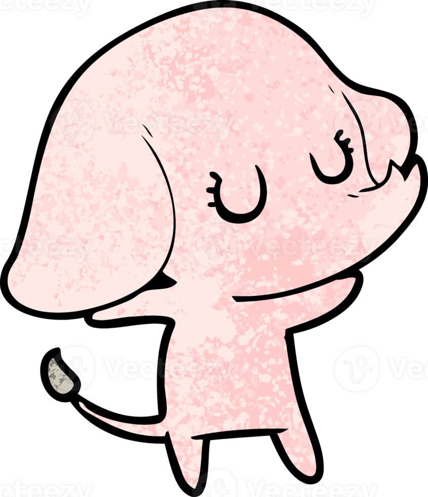 elefante bonito dos desenhos animados png