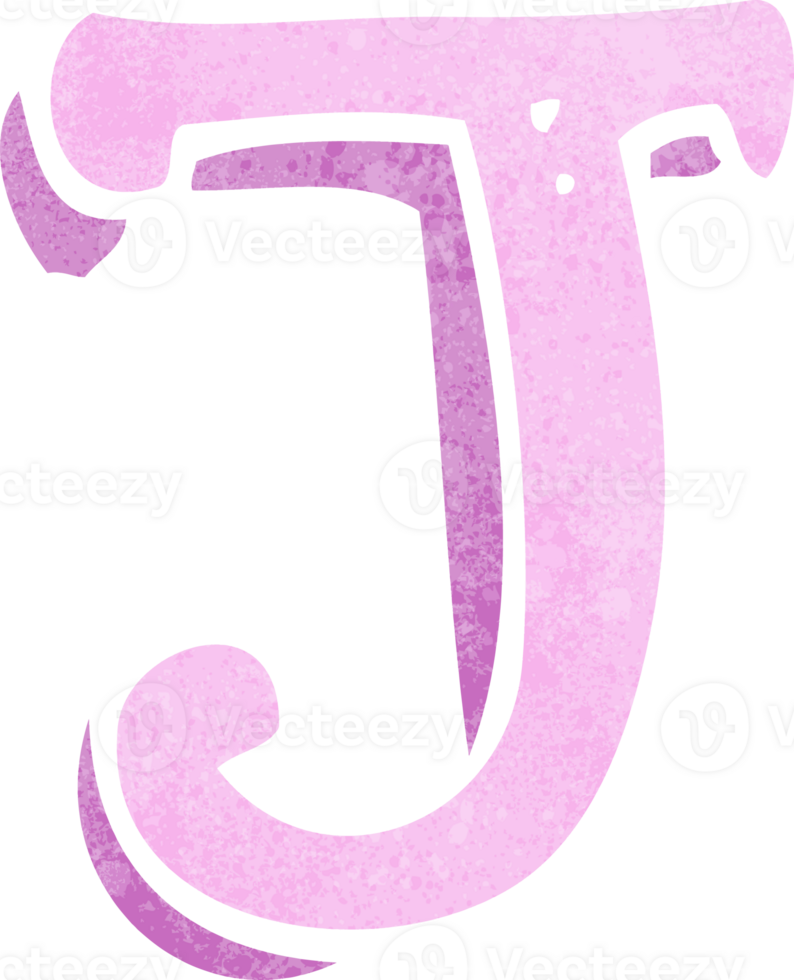 cartoon letter J png