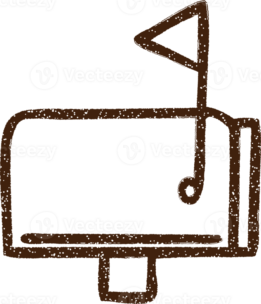 Mailbox Charcoal Drawing png