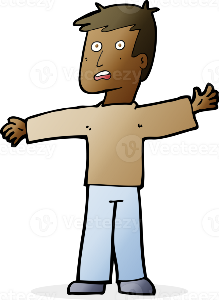 cartoon surprised man png
