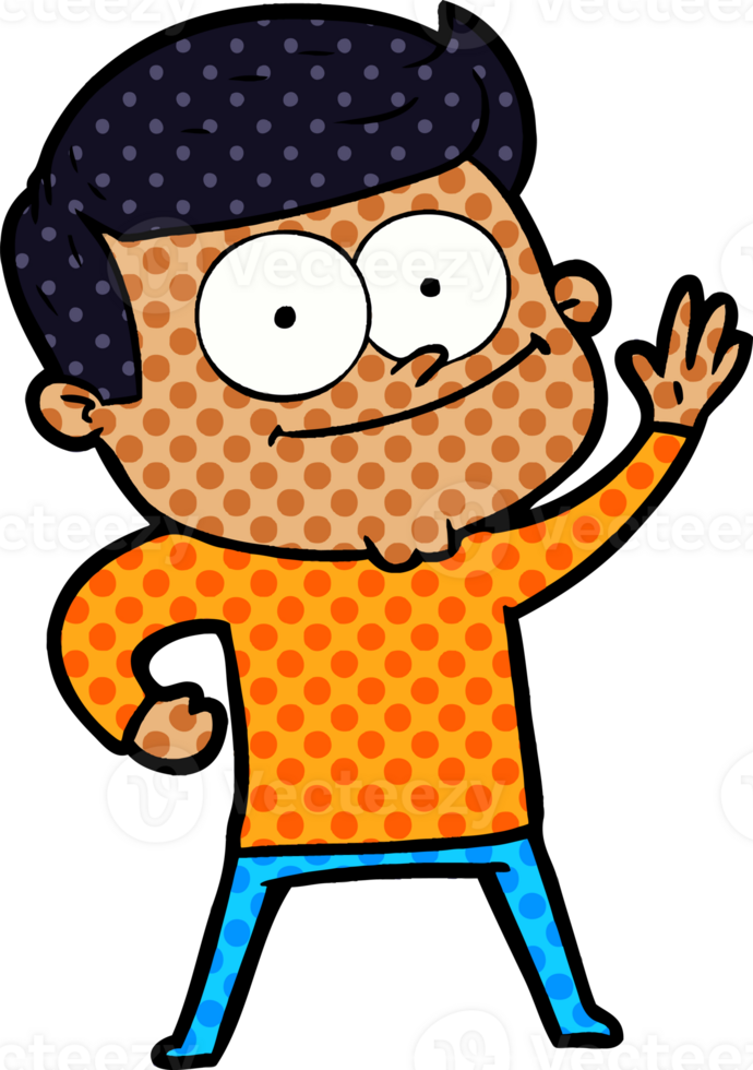 cartoon happy man png
