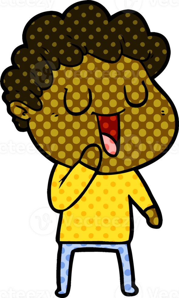laughing cartoon man png