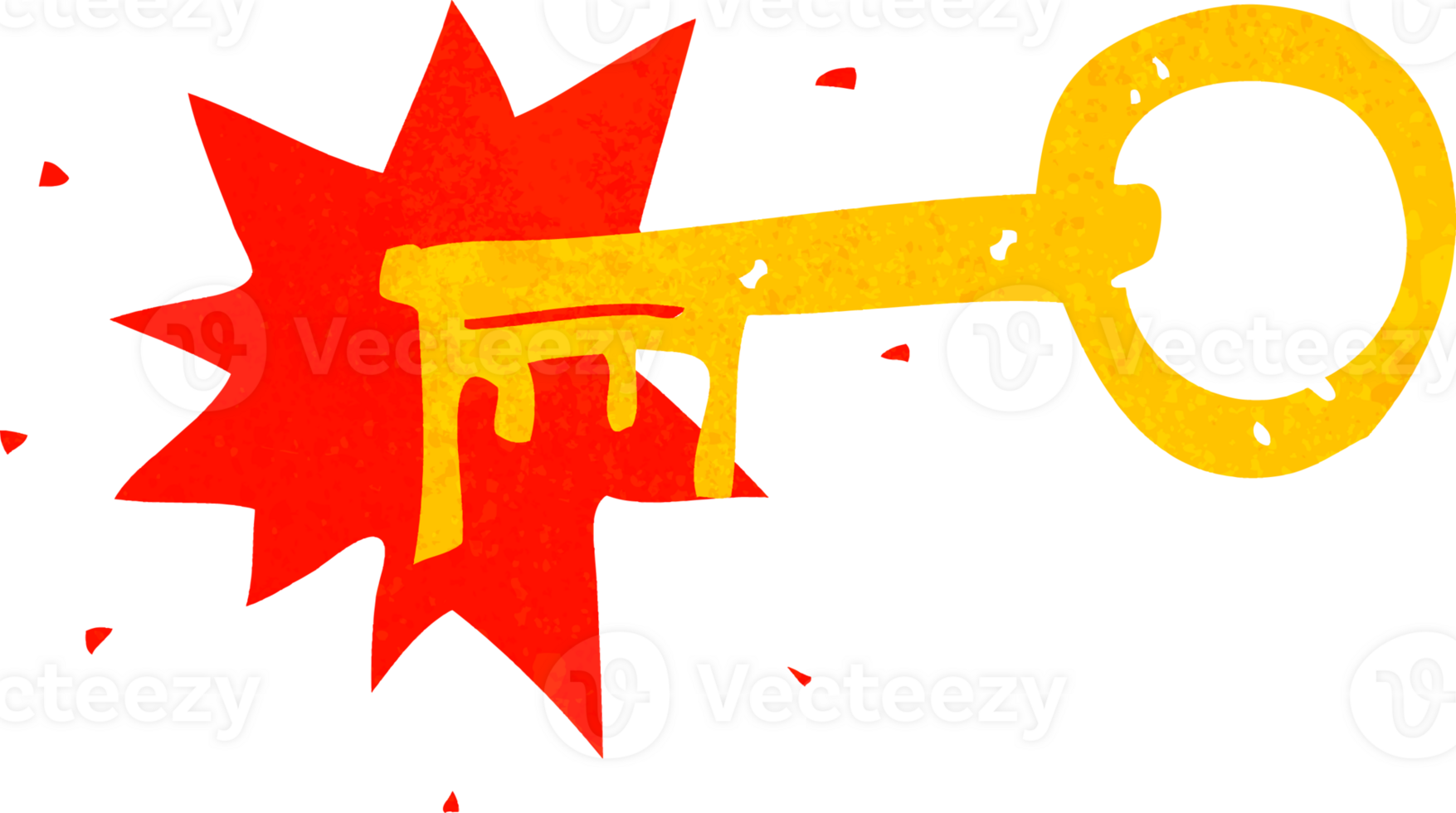 cartoon old key png