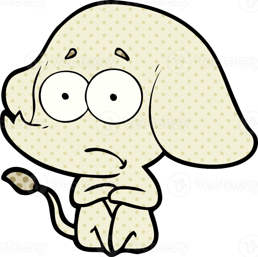 cartoon unsure elephant png