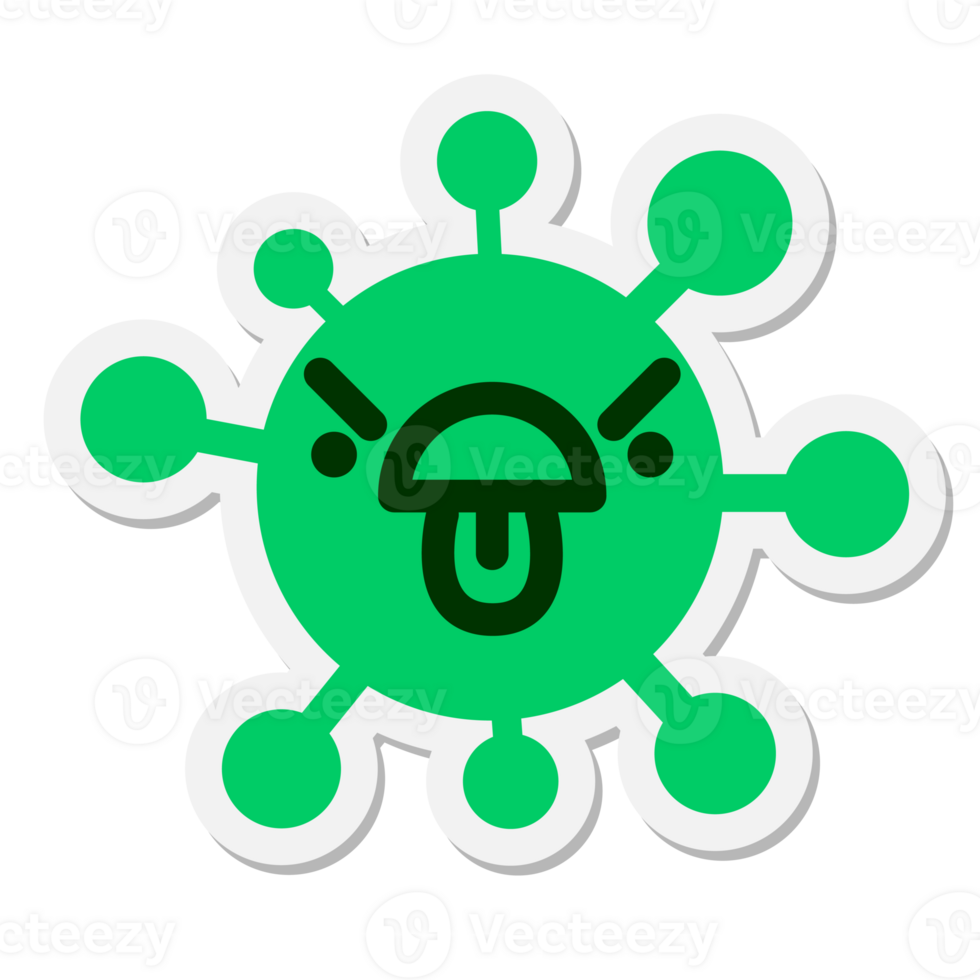 angry disbelief virus sticker png