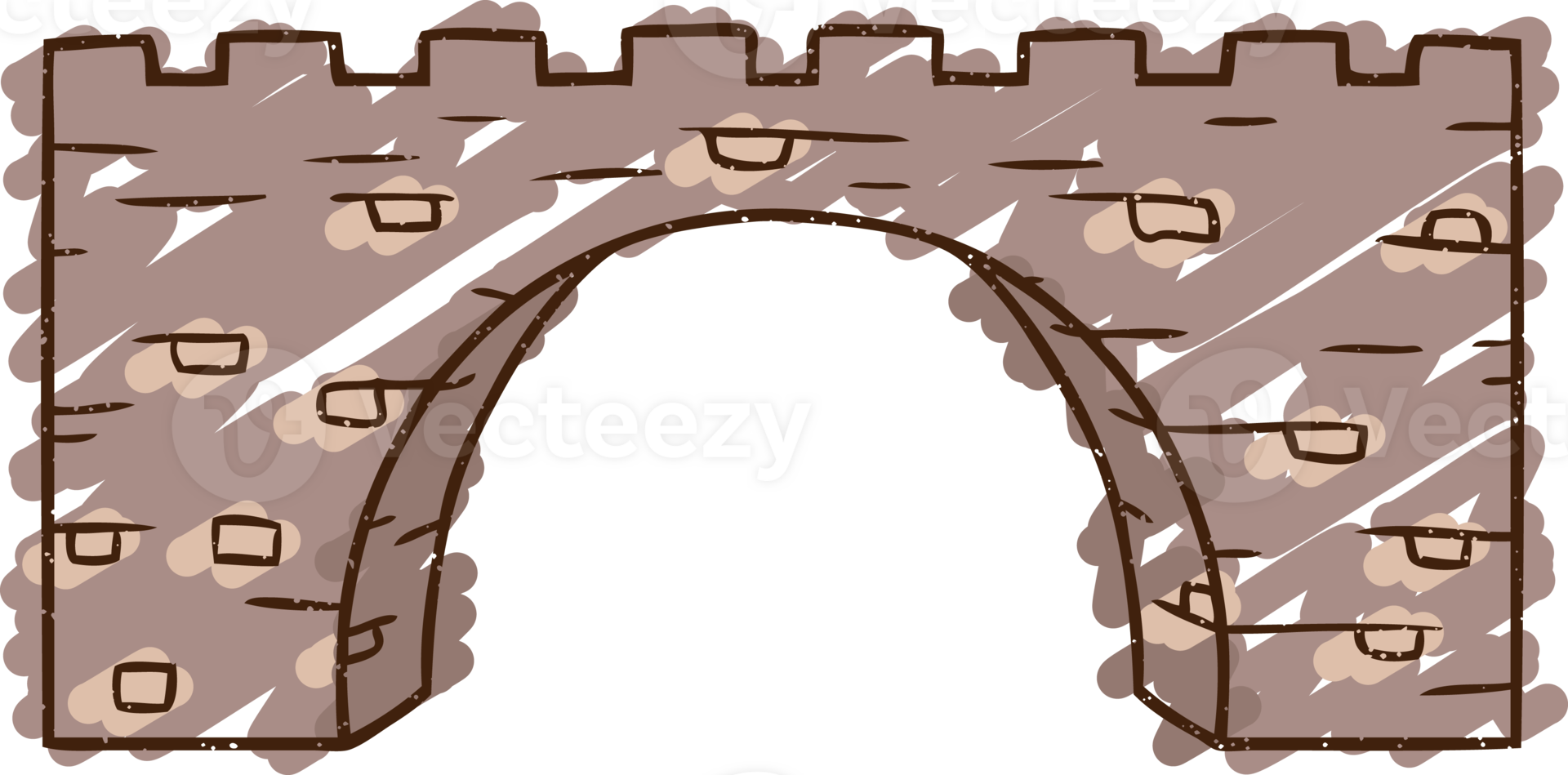 Stone Bridge Chalk Drawing png