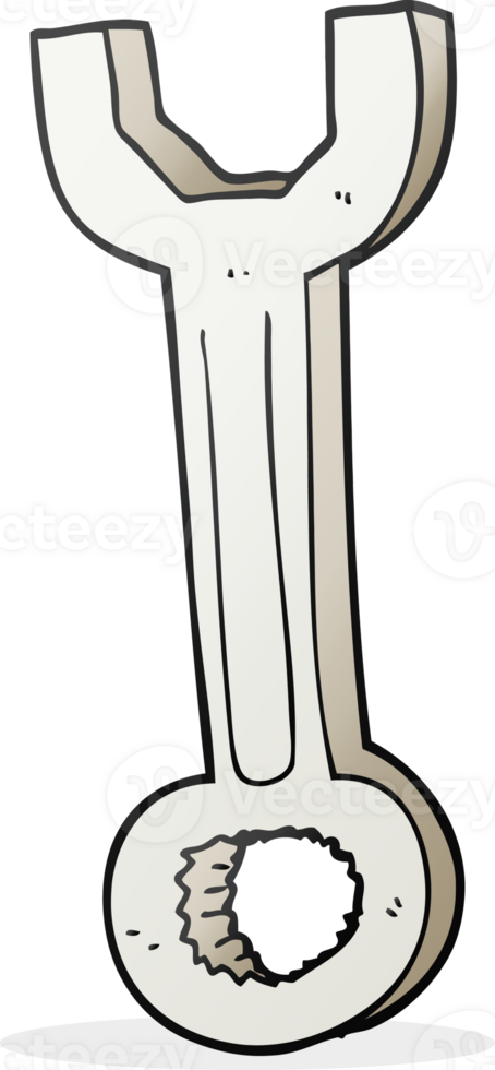 hand drawn cartoon spanner png