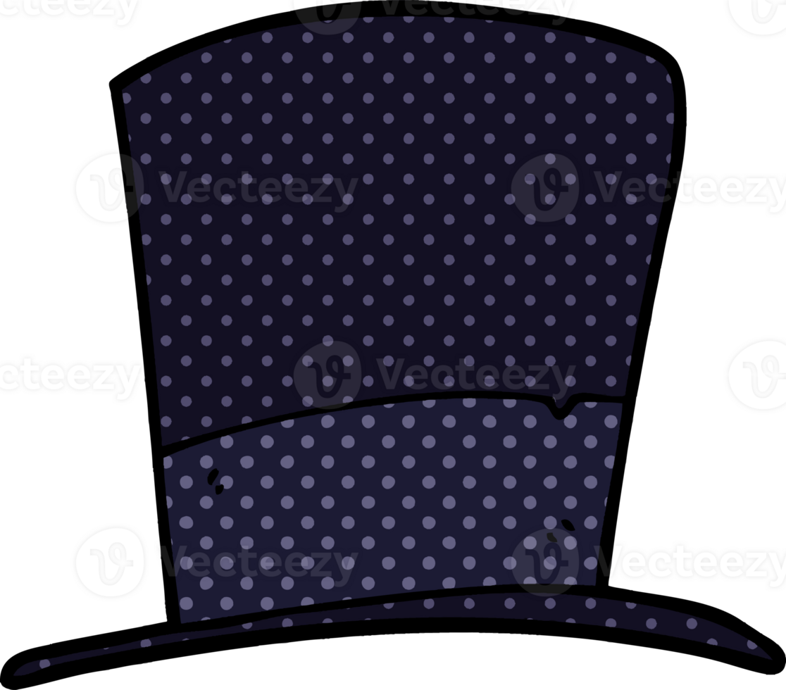 cartoon doodle top hat png