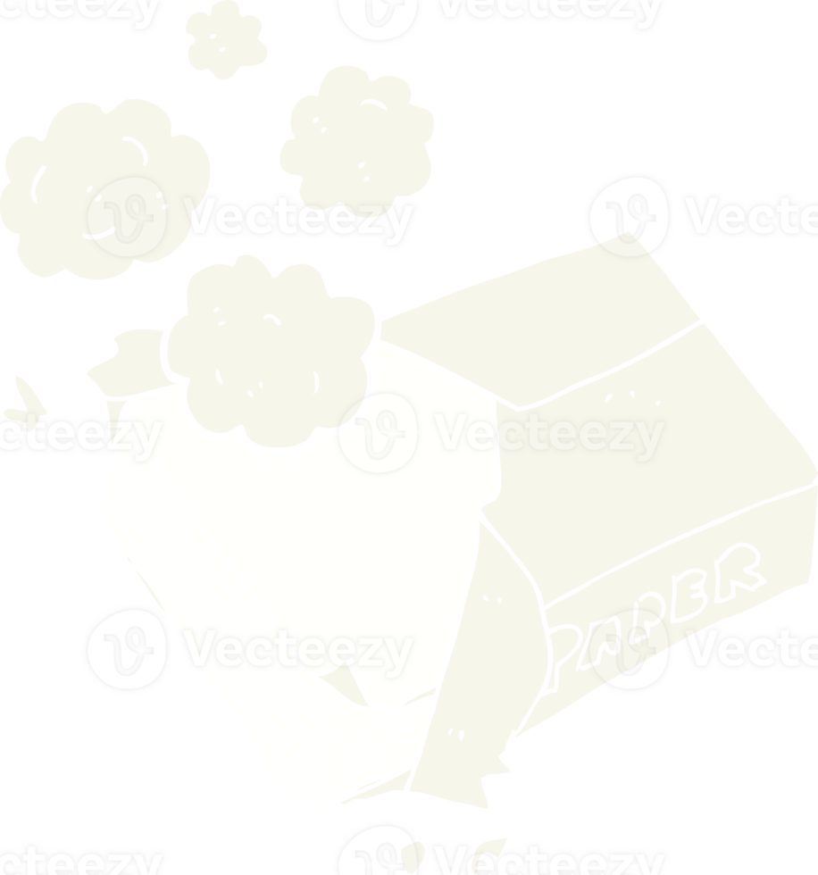 flat color illustration of office paper png