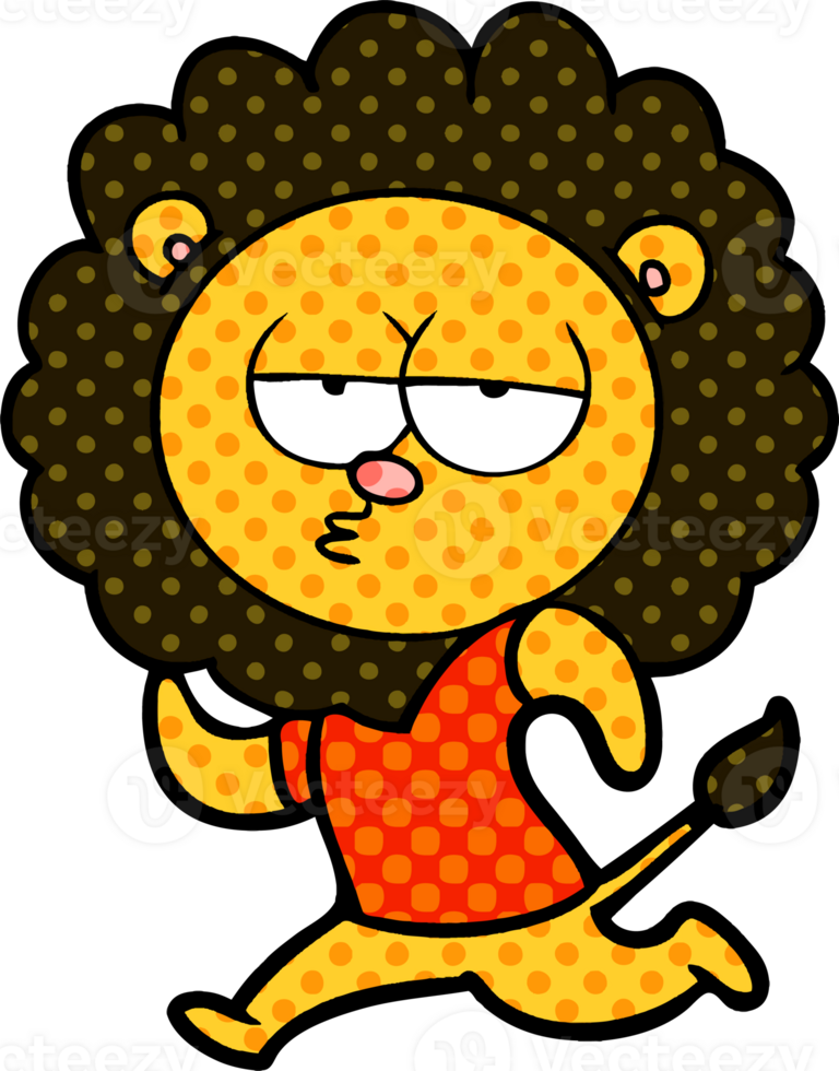 cartoon running lion png