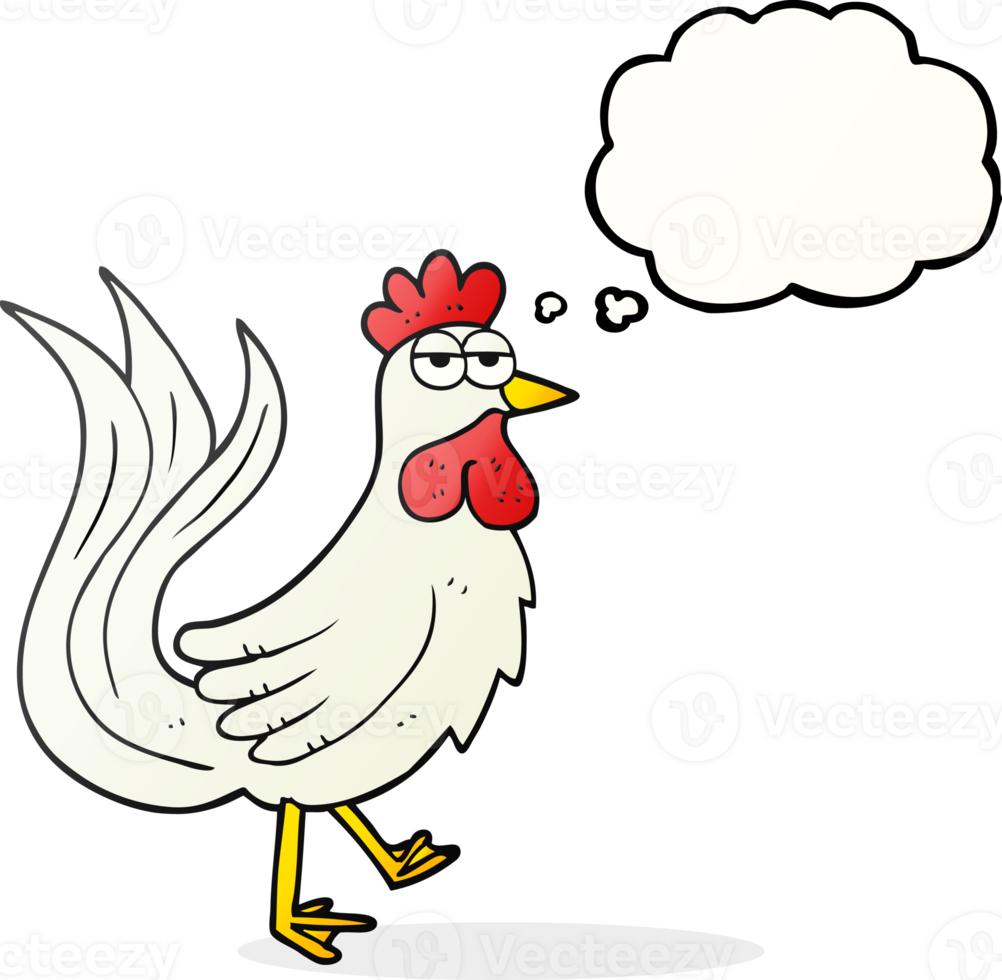 hand drawn thought bubble cartoon cock png