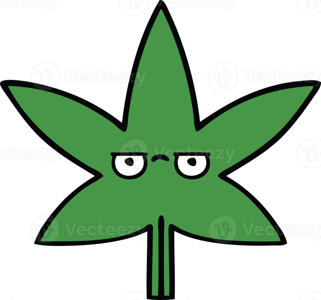cute cartoon of a marijuana leaf png