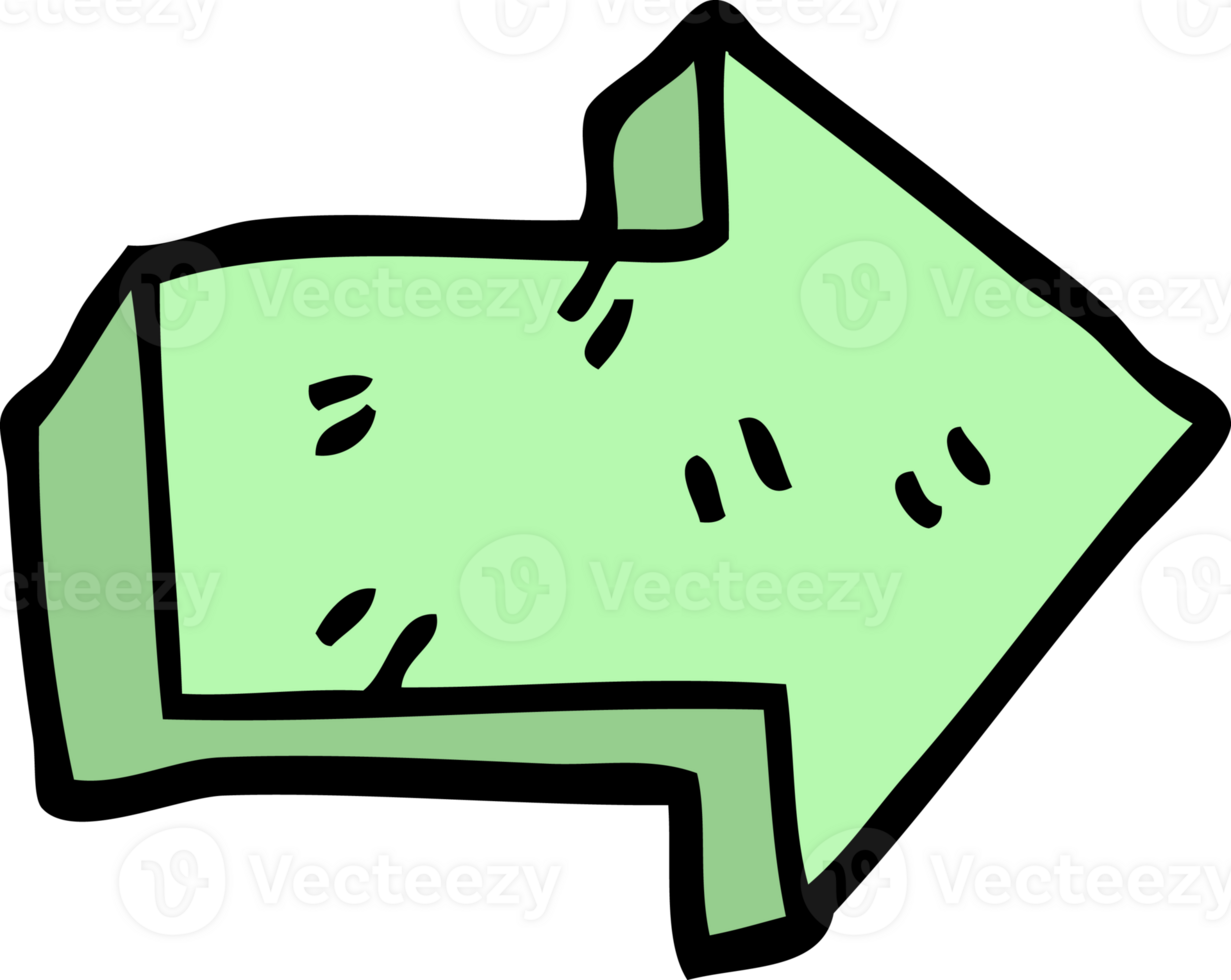 cartoon pointing arrow png