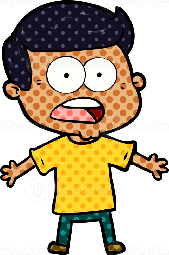 cartoon shocked man png