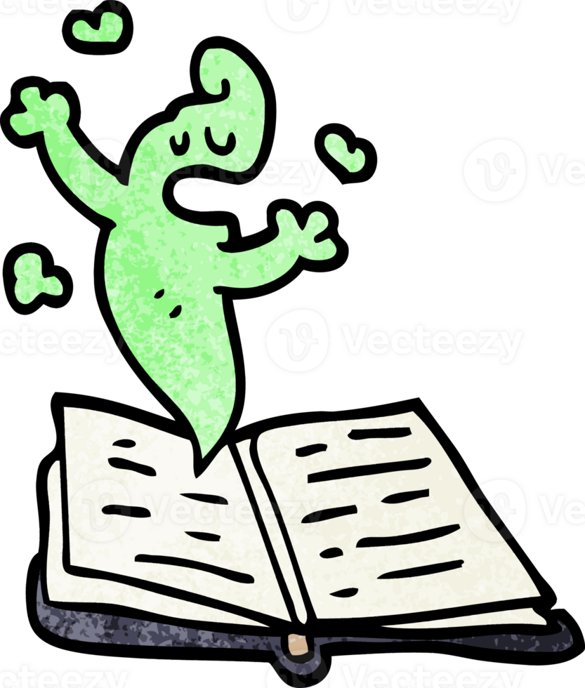 cartoon doodle ghost story png