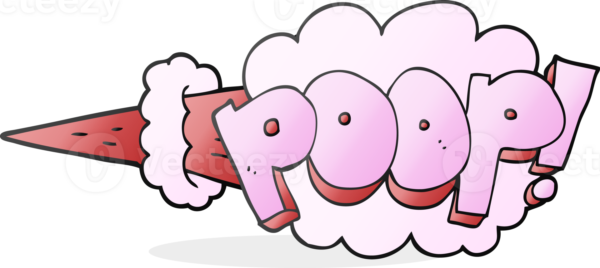 hand drawn cartoon poop explosion png