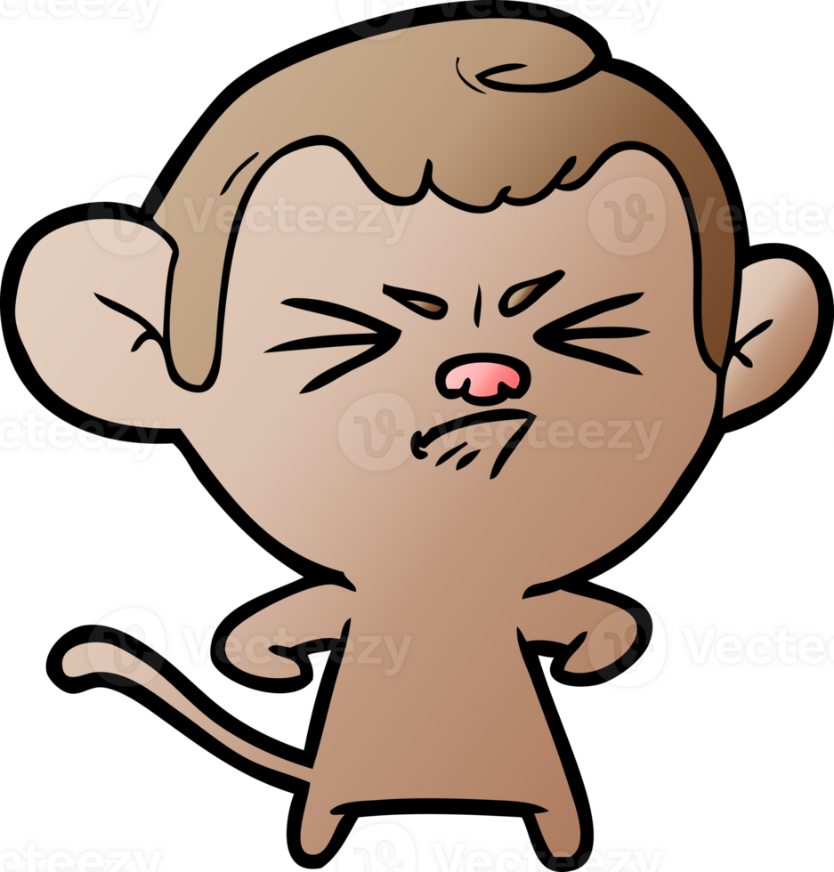 cartoon angry monkey png