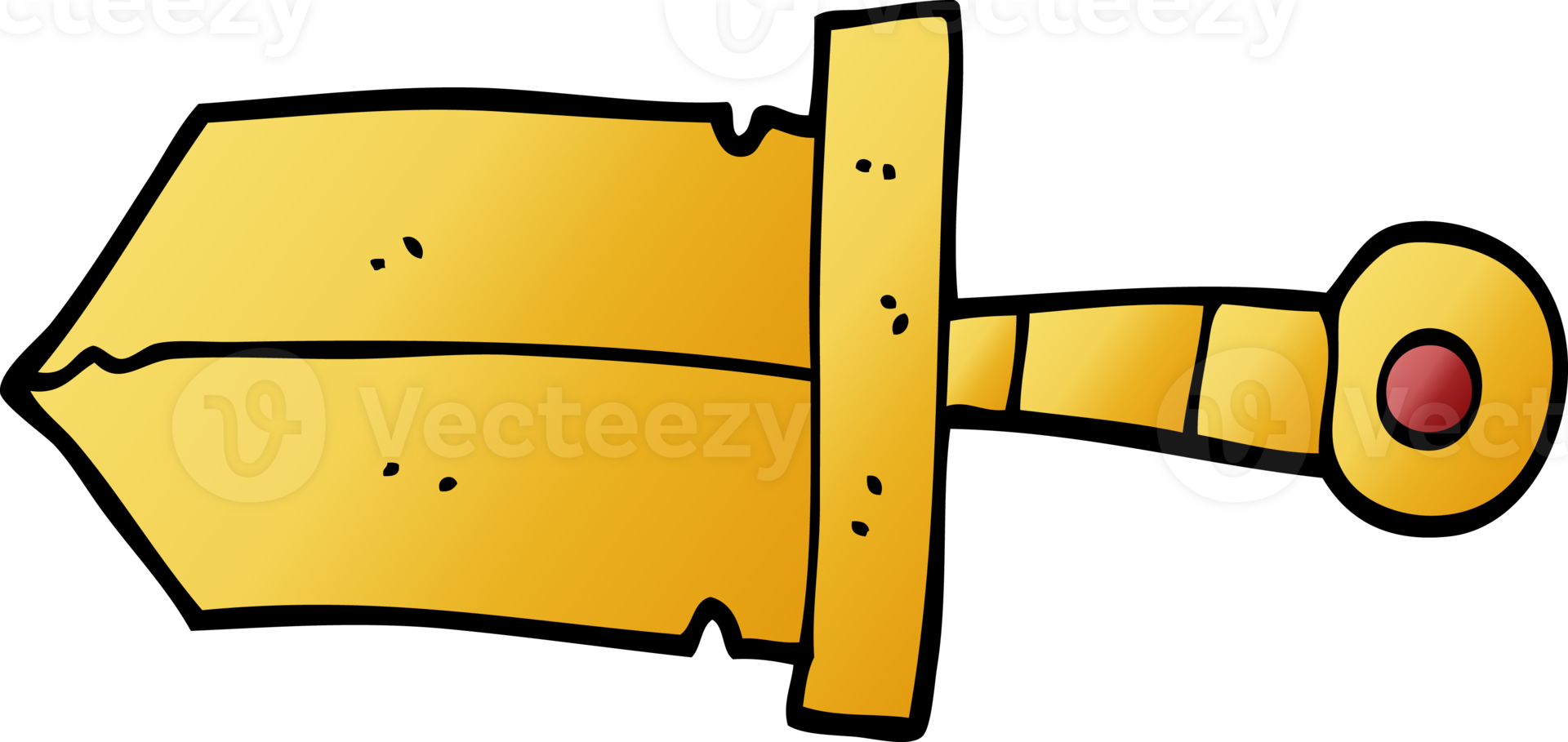 cartoon doodle dagger png