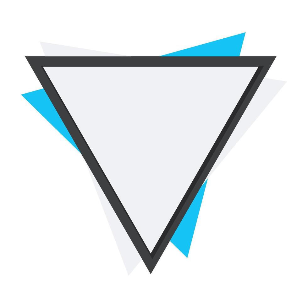 Modern Triangle Frame vector