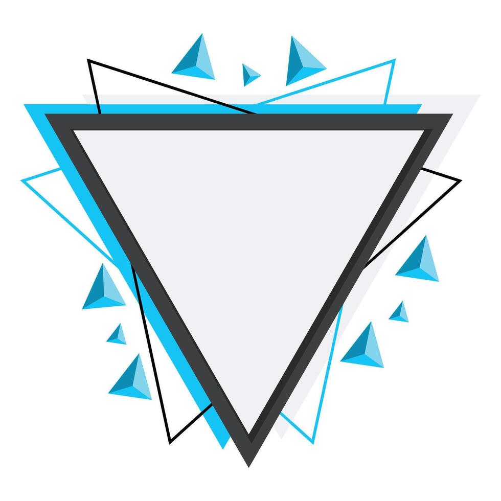 Modern Triangle Frame vector