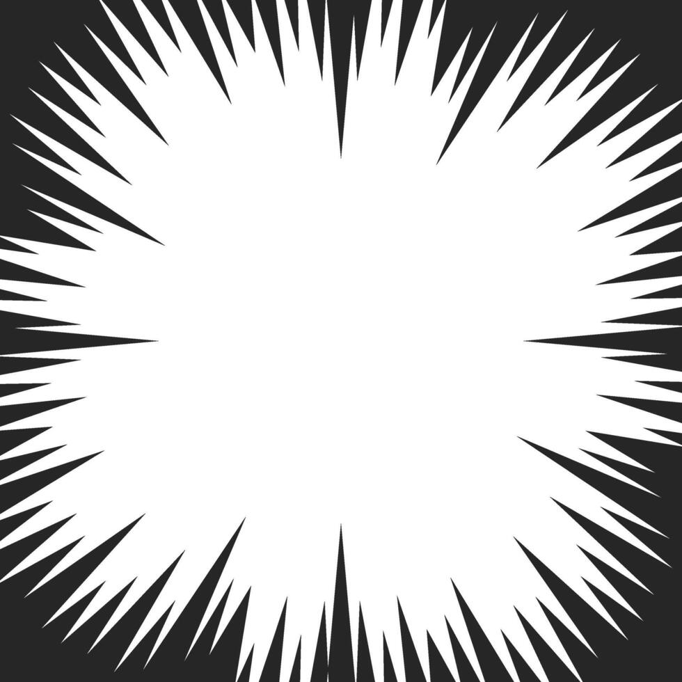 Comic Action Speed Frame vector