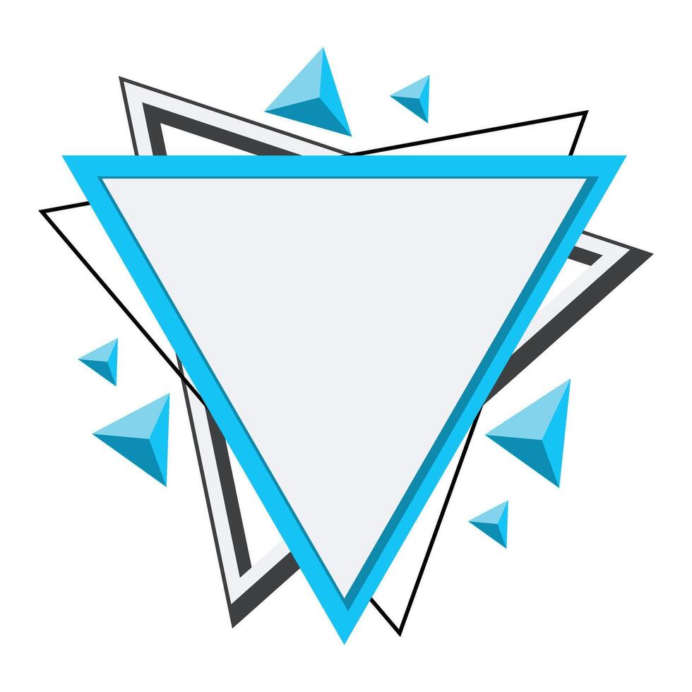 Modern Triangle Frame vector