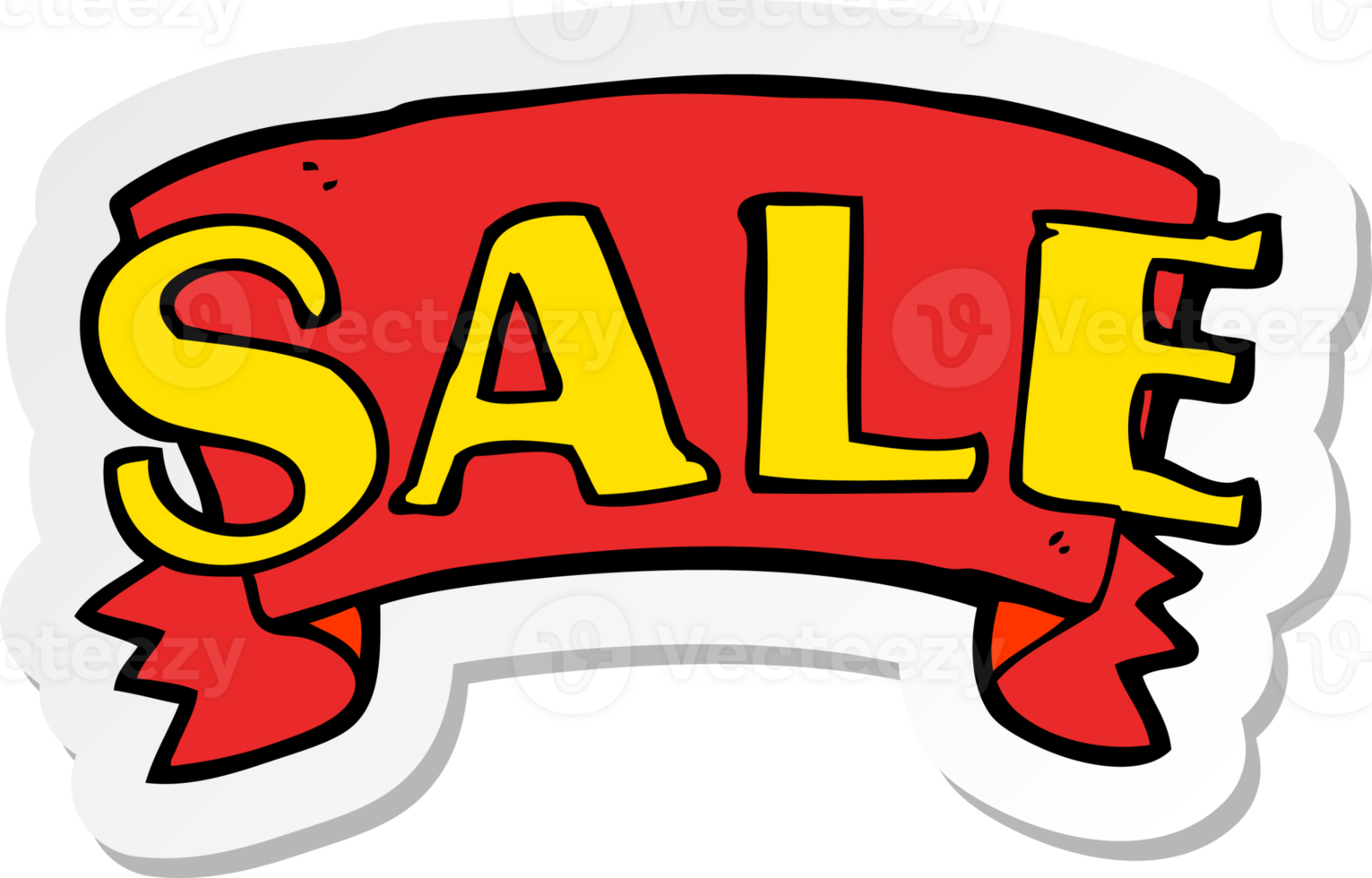 sticker of a cartoon sale symbol png