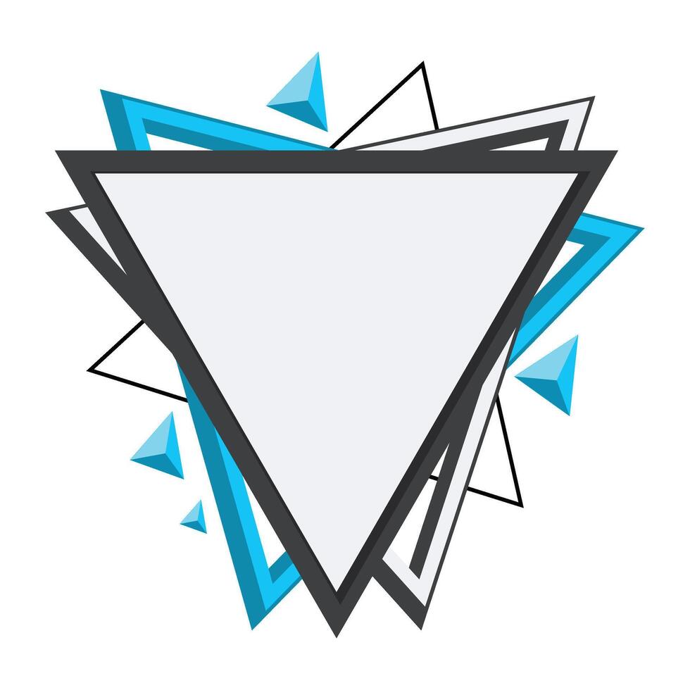 Modern Triangle Frame vector