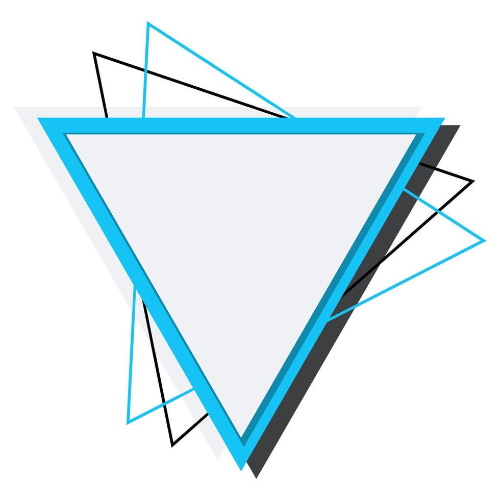 Modern Triangle Frame vector